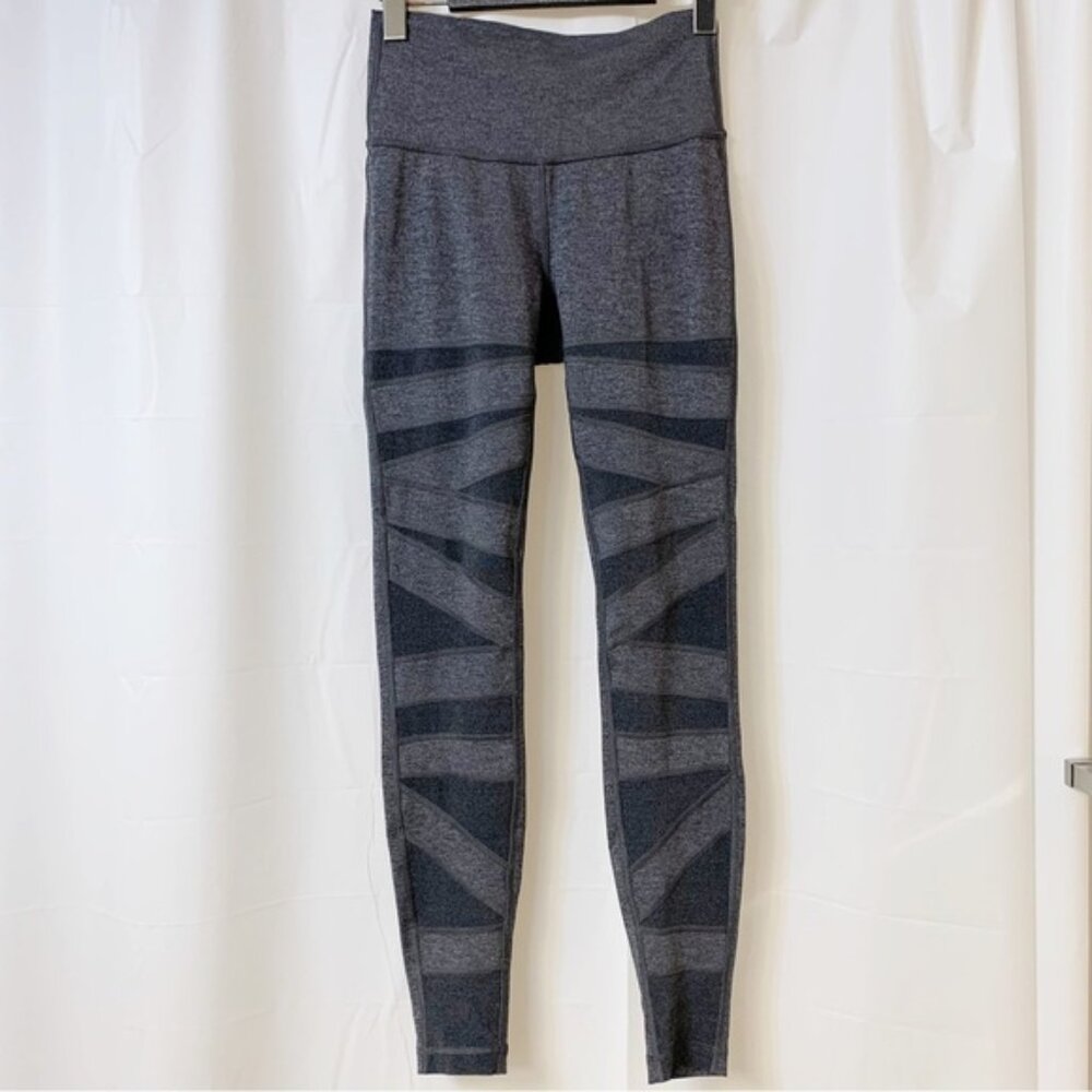 Lululemon Wunder Under Special Edition Tech Mesh 28" Size 6 Heathered Black
